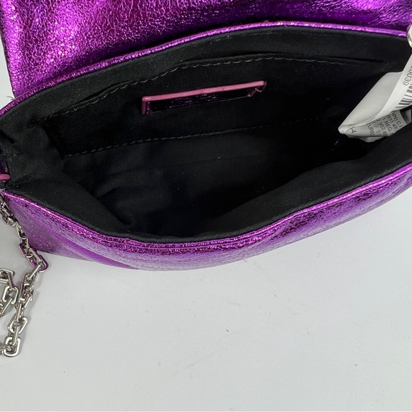 ZARA Purple Metallic Effect Chain Crossbody Bag NWT - Picture 10 of 15